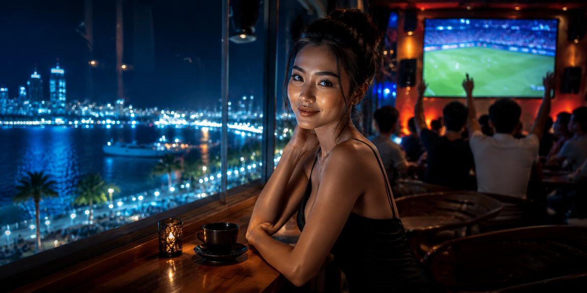 Khung cảnh casino hiện đại cùng ly cà phê tại Nha Trang